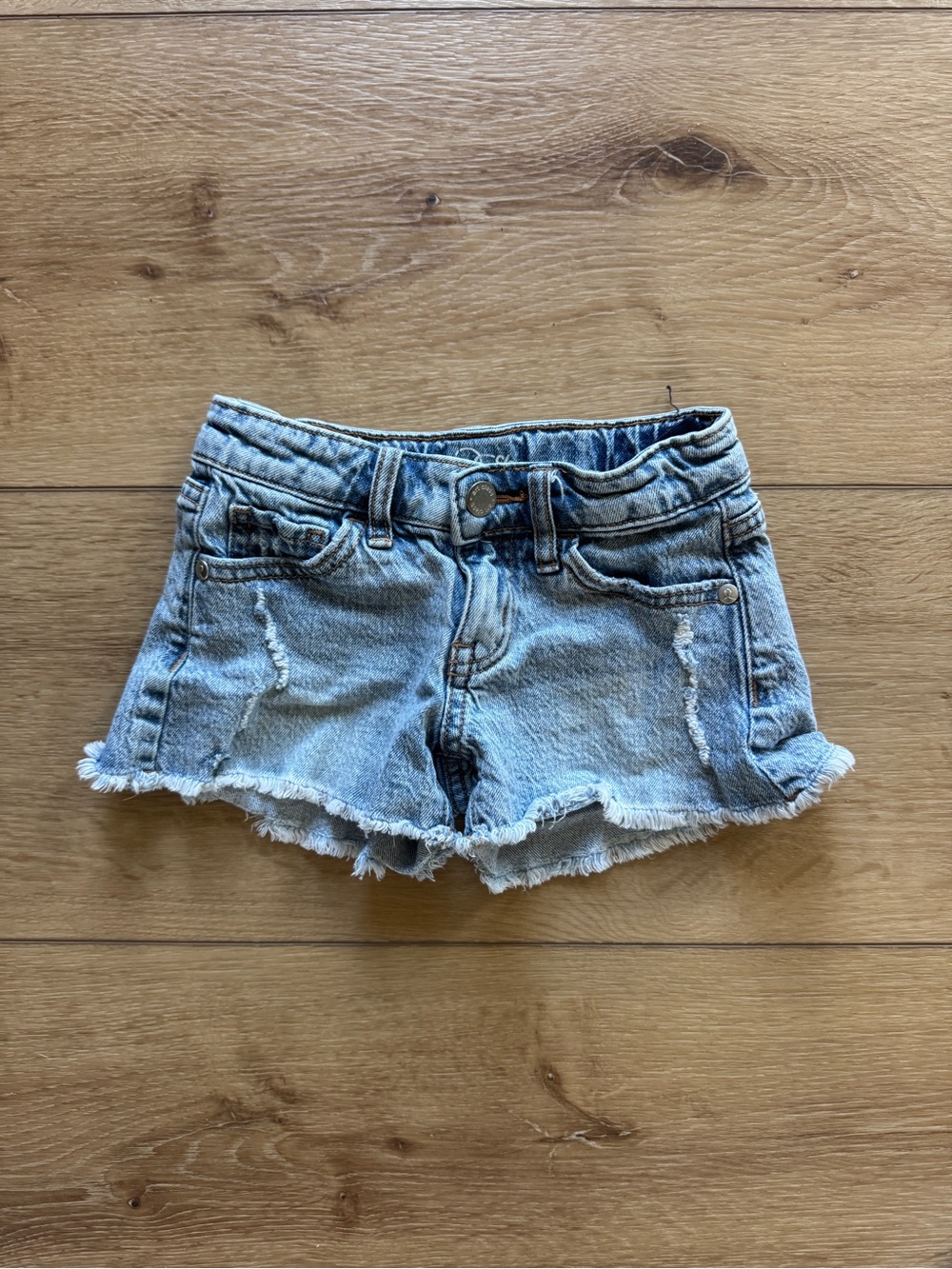 art class Light Blue Distressed Denim Shorts